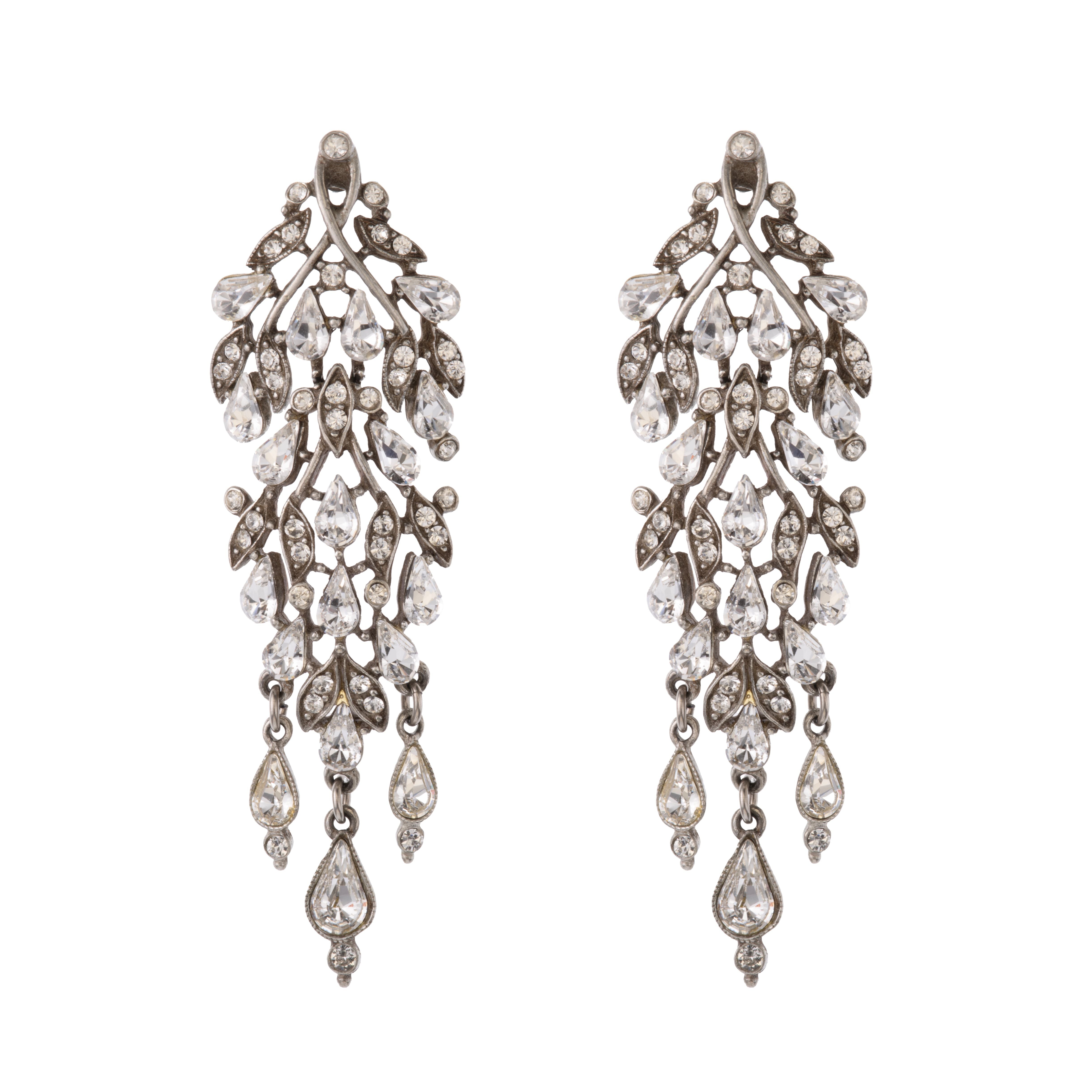 Bijou Silver Crystal Earrings for Women Ben Amun Jewelry