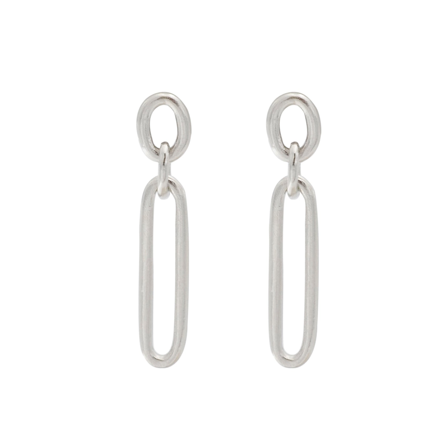 Silver Link Earrings | Ben-Amun Jewelry