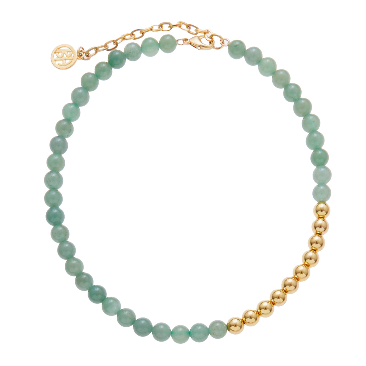 Tokyo Tea Green & Gold Beaded Necklace | Ben-Amun Jewelry