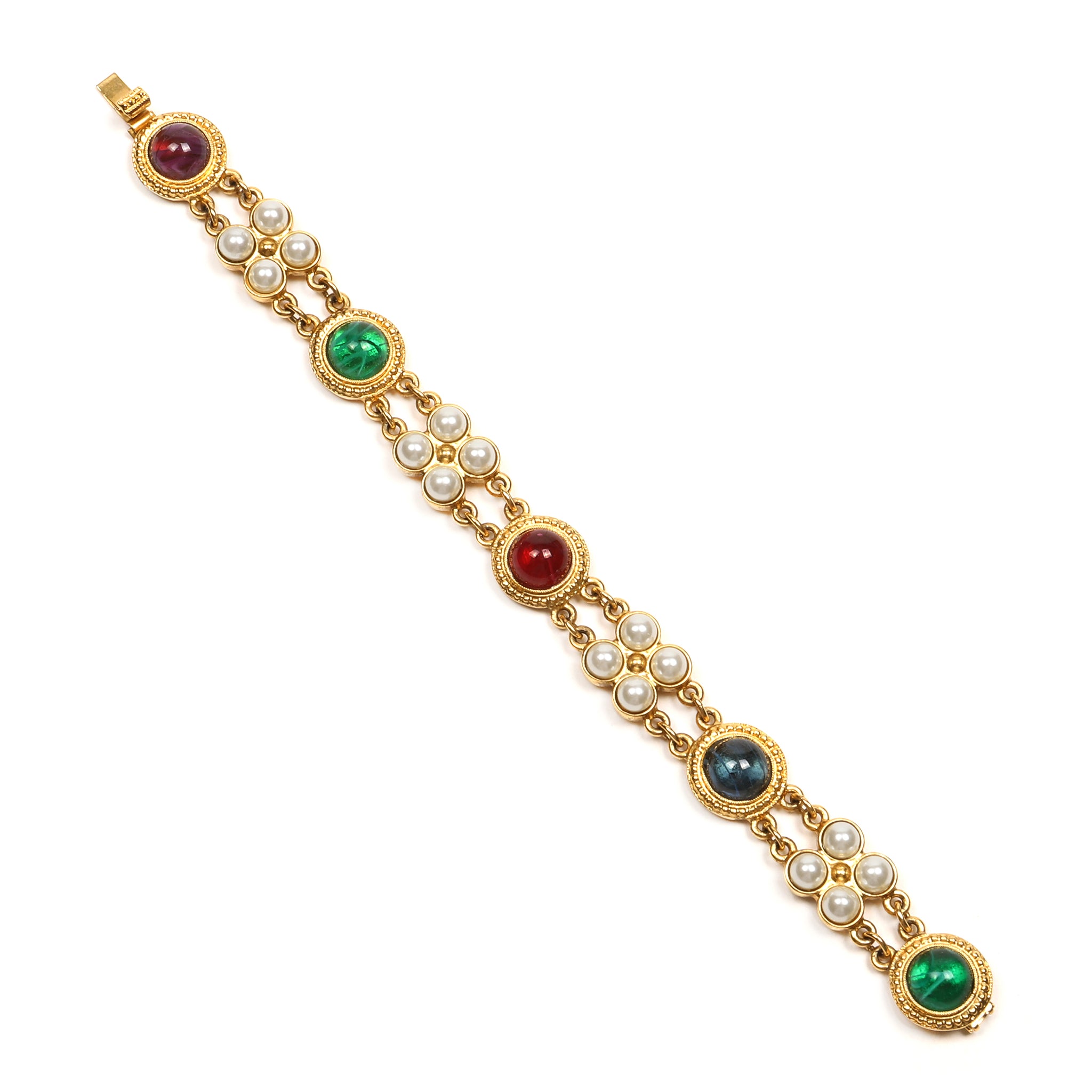 Rana Byzantine Gold Pearl Bracelet Ben Amun Jewelry