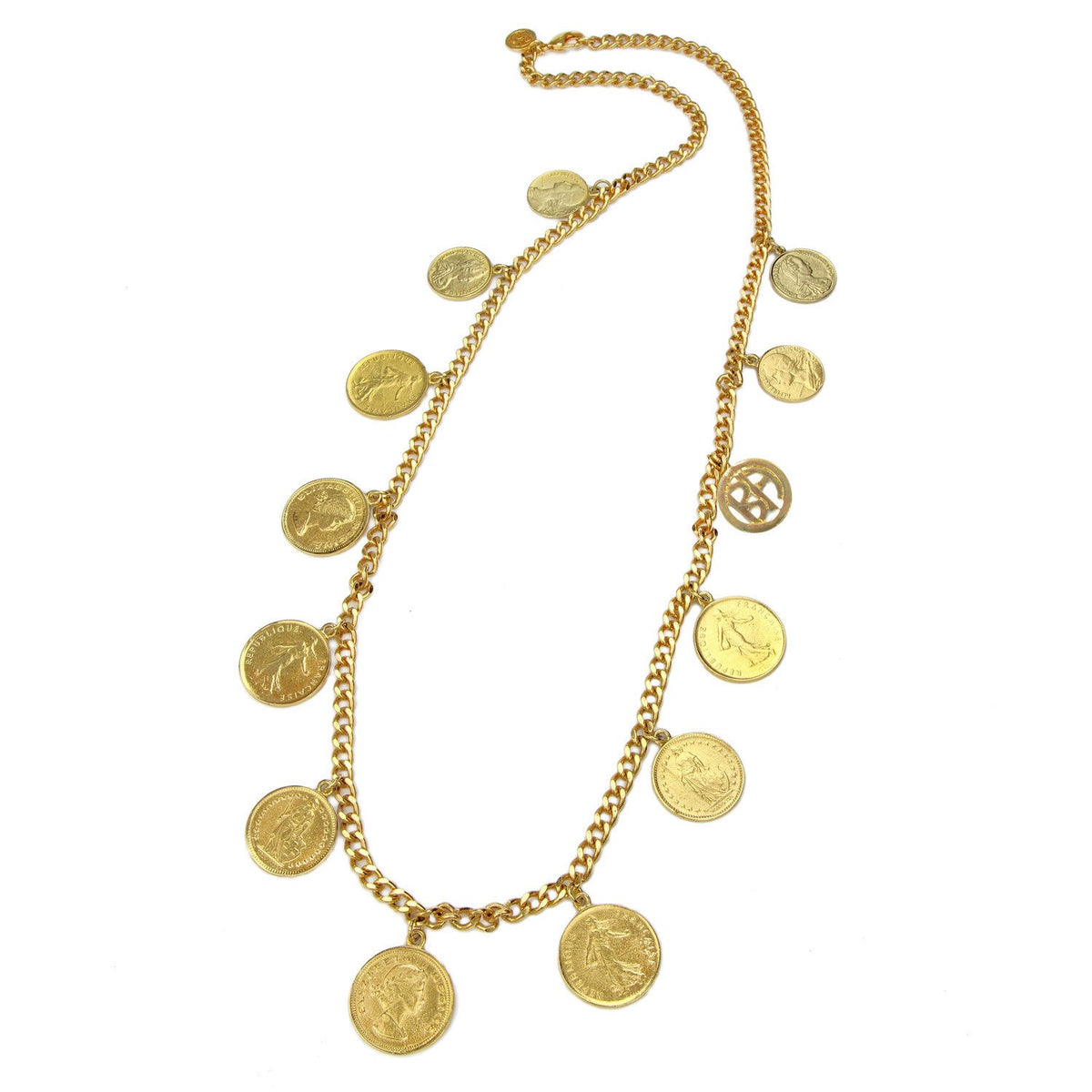 Gold Coin Tanya Necklace | Ben-Amun Jewelry