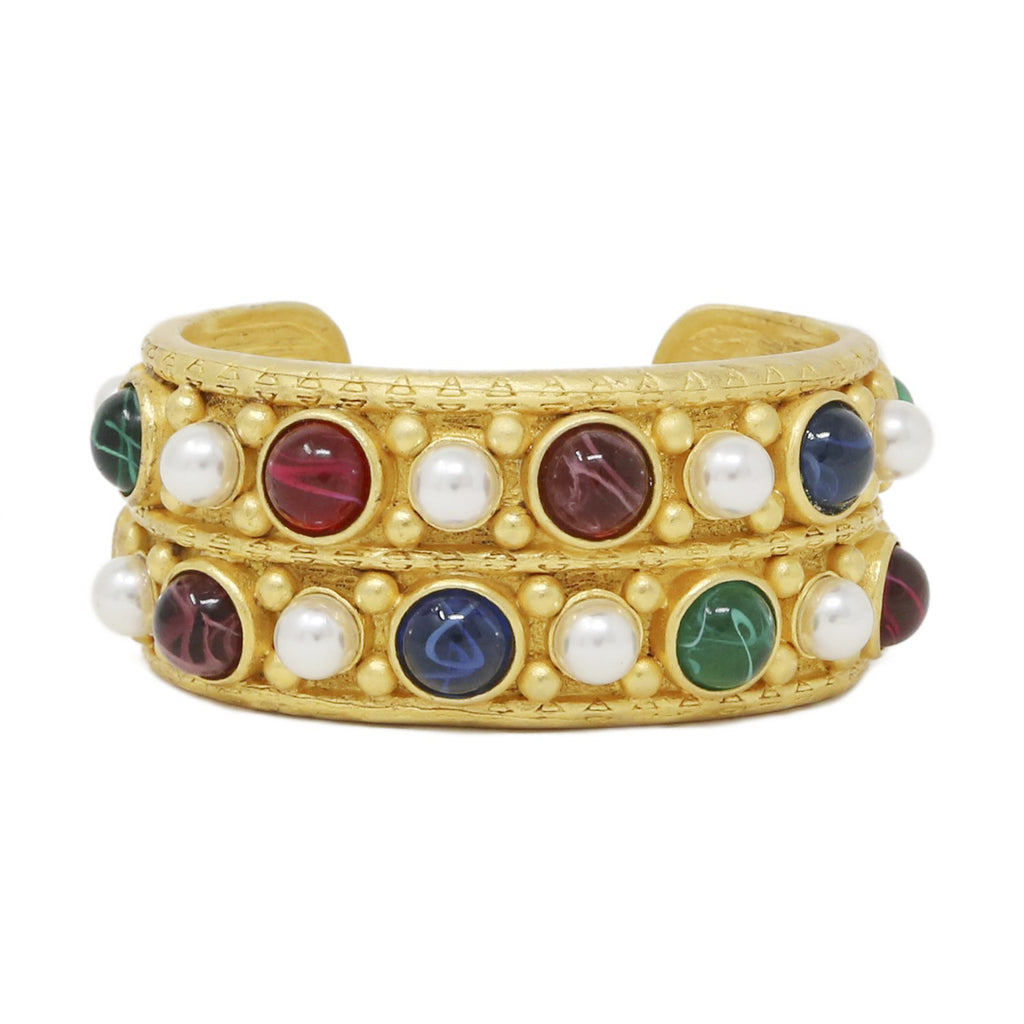 Sorrento Stone Pearl Cuff Bracelet Ben Amun Jewelry