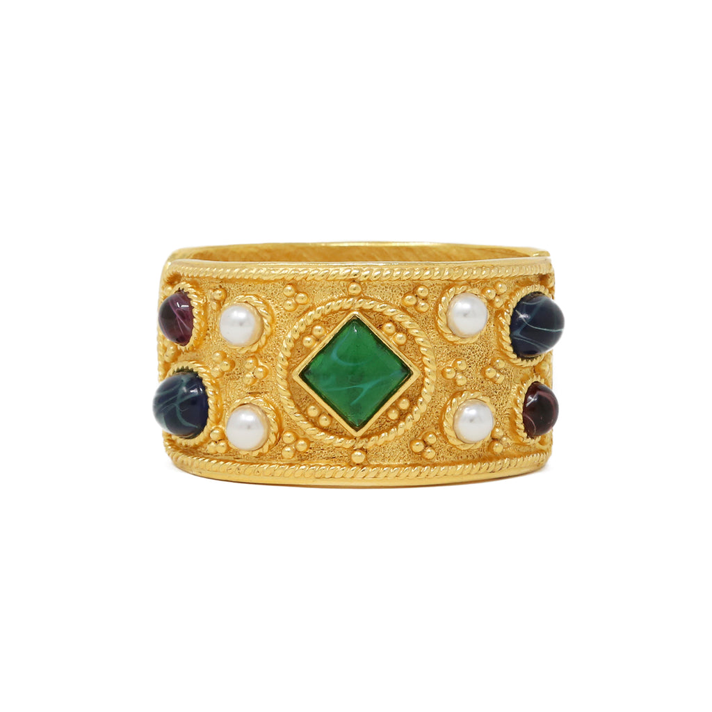 Neva Byzantine Gold Cuff Bracelet Jewelry Ben-Amun 