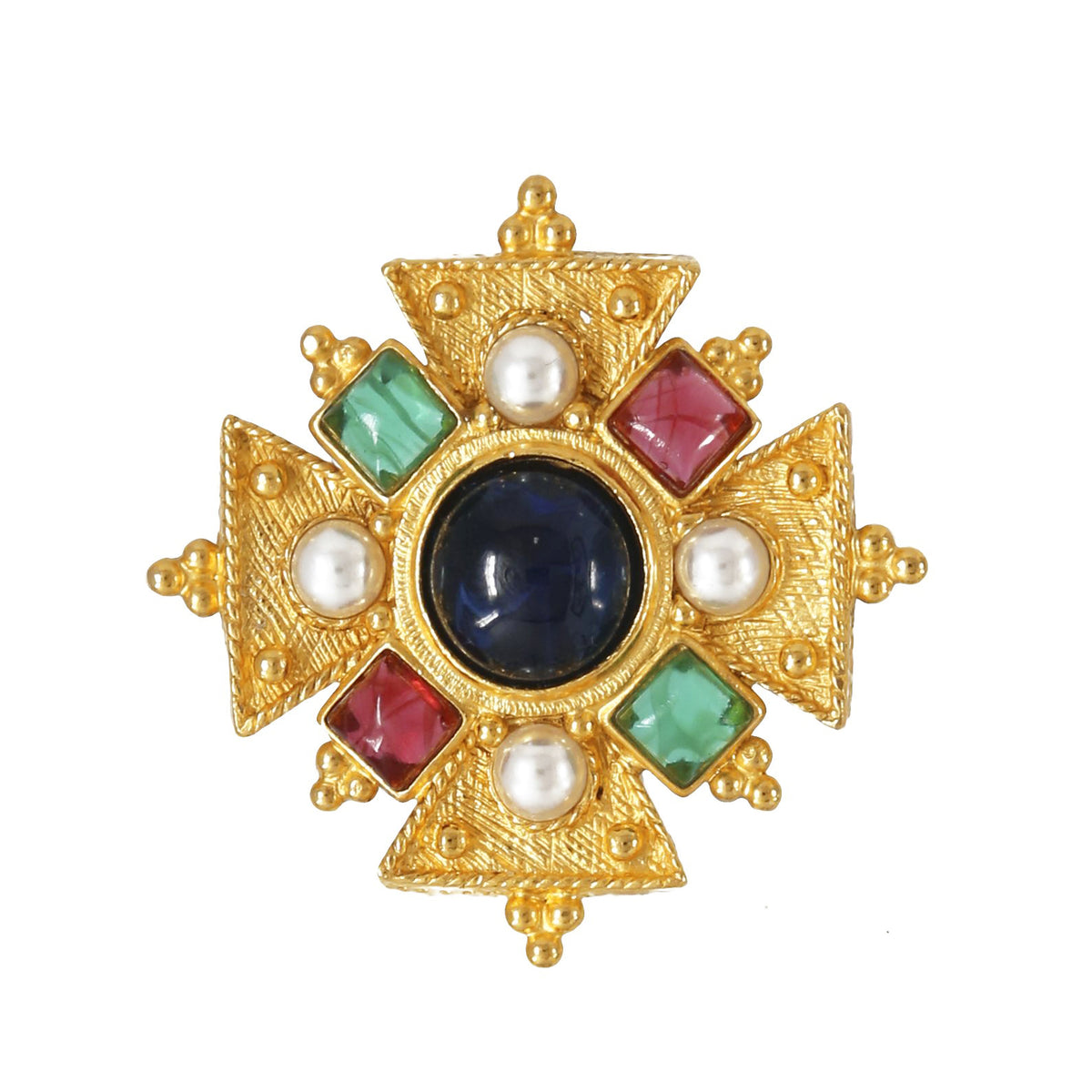 Palermo Colorful Stone Lapel Pin Ben Amun Jewelry