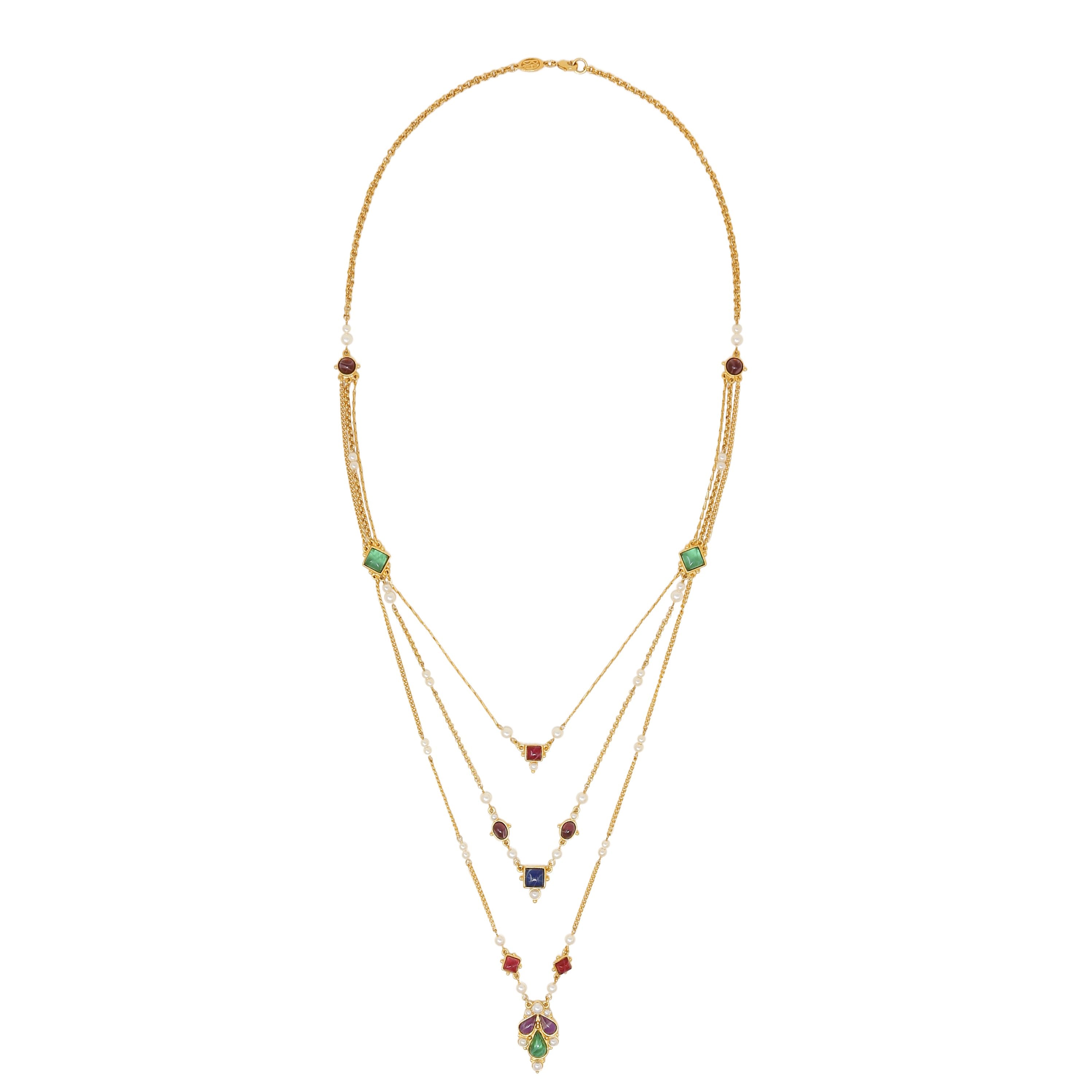 Bristol Gold Layered Necklace | Ben-Amun Jewelry