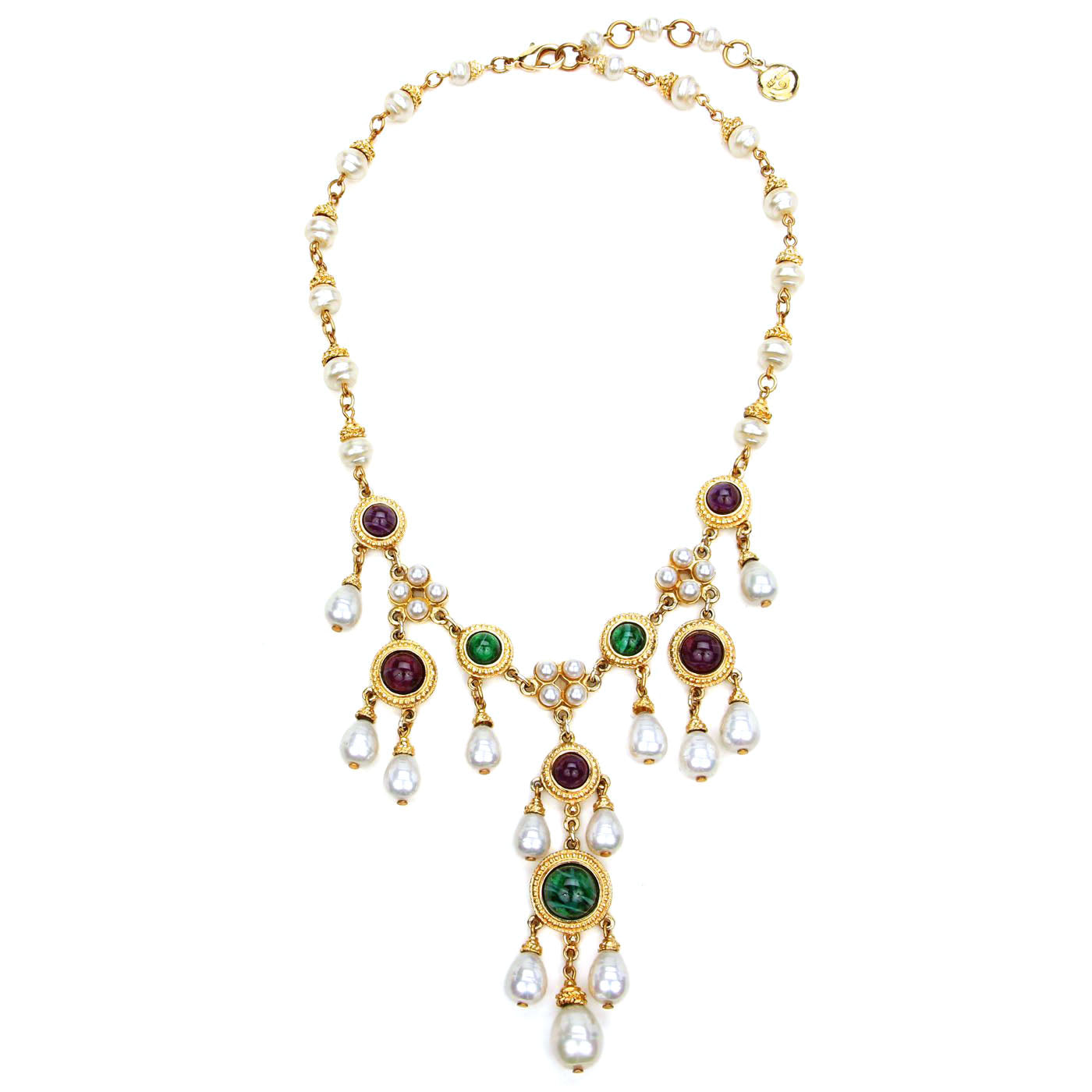 Maria Statement Necklace w/ Pearl Drops | Ben-Amun Jewelry