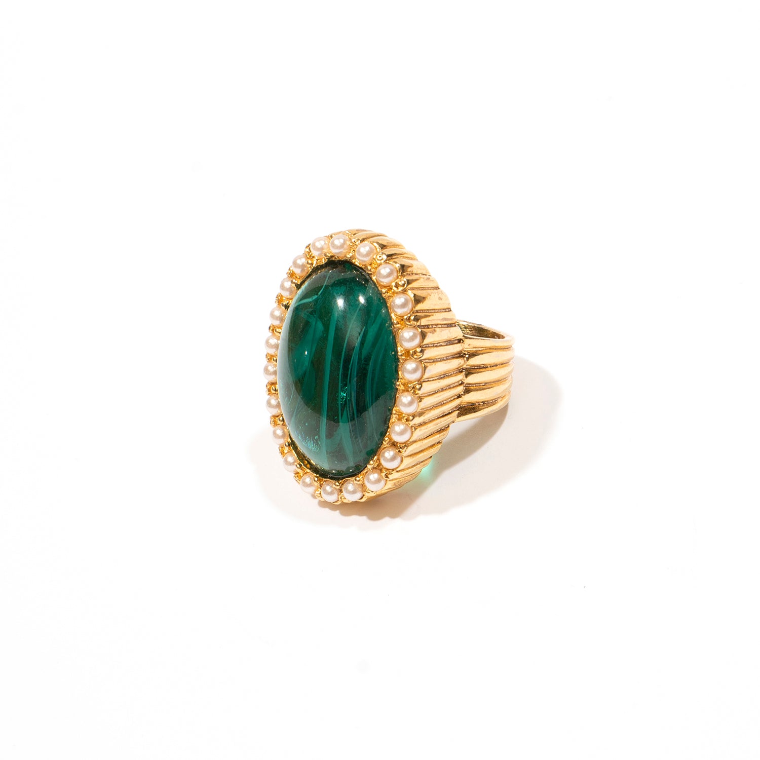 Arden Green Stone Statement Ring | Ben Amun Jewelry